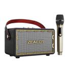 Zealot MT01M Retro Card Portable Wireless Bluetooth Speaker with Microphone(Black) - 1