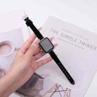 For Apple Watch 42mm / 41mm / 40mm / 38mm Matte Genuine Leather Watch Band(Black) - 2