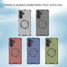 For Samsung Galaxy A36 5G Honeycomb Magnetic Ring Shockproof Phone Case(White) - 2