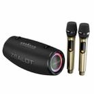 Zealot S87M 80W Portable Outdoor RGB Bluetooth Speaker with Dual Microphones(Black) - 1