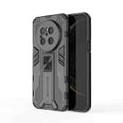 For Huawei Mate 70 Supersonic PC + TPU Holder Phone Case(Black) - 1