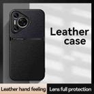 For Huawei Pura 70 Litchi Leather Magnetic Full Coverage Shockproof Phone Case(Black) - 2