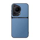 For Huawei Pura 70 Ultra Litchi Leather Magnetic Full Coverage Shockproof Phone Case(Blue) - 1