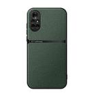 For Huawei nova 8 Litchi Leather Magnetic Full Coverage Shockproof Phone Case(Green) - 1