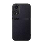 For Huawei nova 9 Litchi Leather Magnetic Full Coverage Shockproof Phone Case(Black) - 1