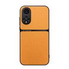 For Huawei nova 9 Pro Litchi Leather Magnetic Full Coverage Shockproof Phone Case(Yellow) - 1