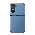 For Huawei nova 10 Pro Litchi Leather Magnetic Full Coverage Shockproof Phone Case(Blue) - 1