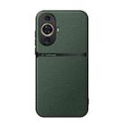 For Huawei nova 11 / nova 12s Litchi Leather Magnetic Full Coverage Shockproof Phone Case(Green) - 1