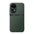 For Huawei nova 12 Pro Litchi Leather Magnetic Full Coverage Shockproof Phone Case(Green) - 1