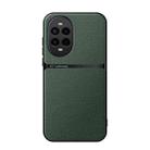 For Huawei nova 13 Pro Litchi Leather Magnetic Full Coverage Shockproof Phone Case(Green) - 1