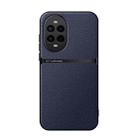 For Huawei nova 13 Pro Litchi Leather Magnetic Full Coverage Shockproof Phone Case(Navy Blue) - 1