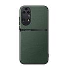 For Huawei P50 Litchi Leather Magnetic Full Coverage Shockproof Phone Case(Green) - 1