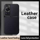 For Huawei P60 Litchi Leather Magnetic Full Coverage Shockproof Phone Case(Black) - 2