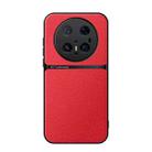 For Huawei Mate 70 Pro Litchi Leather Magnetic Full Coverage Shockproof Phone Case(Red) - 1