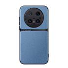For Huawei Mate 70 Pro Litchi Leather Magnetic Full Coverage Shockproof Phone Case(Blue) - 1
