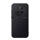 For Huawei Mate 70 Litchi Leather Magnetic Full Coverage Shockproof Phone Case(Black) - 1