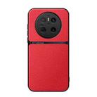 For Huawei Mate 70 Litchi Leather Magnetic Full Coverage Shockproof Phone Case(Red) - 1