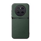 For Huawei Mate 70 Litchi Leather Magnetic Full Coverage Shockproof Phone Case(Green) - 1