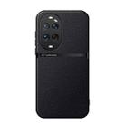 For Huawei nova 14 Ultra Litchi Leather Magnetic Full Coverage Shockproof Phone Case(Black) - 1