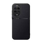 For Huawei nova 14 Pro Litchi Leather Magnetic Full Coverage Shockproof Phone Case(Black) - 1