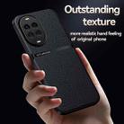 For Huawei nova 14 Litchi Leather Magnetic Full Coverage Shockproof Phone Case(Navy Blue) - 3