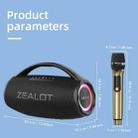 Zealot S97M 80W Outdoor Portable RGB Bluetooth Speaker with Microphone(Black) - 3