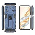 For Honor X60 5G Supersonic PC + TPU Holder Phone Case(Blue) - 3