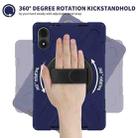 For Xiaomi Redmi Pad Pro 12.1 Rotatable Holder Silicone Hybrid PC Tablet Case with Shoulder Strap(Navy Blue) - 3