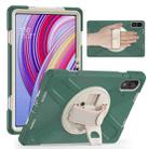 For Xiaomi Redmi Pad Pro 12.1 Rotatable Holder Silicone Hybrid PC Tablet Case with Shoulder Strap(Emreald Green) - 2