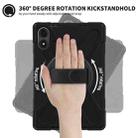 For Xiaomi Redmi Pad Pro 12.1 Rotatable Holder Silicone Hybrid PC Tablet Case with Shoulder Strap(Black) - 3