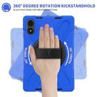 For Xiaomi Redmi Pad Pro 12.1 Rotatable Holder Silicone Hybrid PC Tablet Case with Shoulder Strap(Blue) - 3