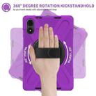 For Xiaomi Redmi Pad Pro 12.1 Rotatable Holder Silicone Hybrid PC Tablet Case with Shoulder Strap(Purple) - 3