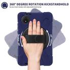 For Xiaomi Redmi Pad SE 8.7 Rotatable Holder Silicone Hybrid PC Tablet Case with Shoulder Strap(Navy Blue) - 3