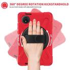 For Xiaomi Redmi Pad SE 8.7 Rotatable Holder Silicone Hybrid PC Tablet Case with Shoulder Strap(Red) - 3