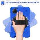 For Xiaomi Redmi Pad SE 8.7 Rotatable Holder Silicone Hybrid PC Tablet Case with Shoulder Strap(Blue) - 3