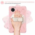 For Xiaomi Redmi Pad SE 8.7 Rotatable Holder Silicone Hybrid PC Tablet Case with Shoulder Strap(Cherry Blossom Pink) - 3