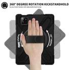 For Xiaomi Pad 7 / 7 Pro Rotatable Holder Silicone Hybrid PC Tablet Case with Shoulder Strap(Black) - 3