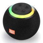 T&G TG683 Mini Portable Outdoor Wireless Bluetooth Speaker with LED Atmosphere Light(Black) - 1