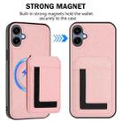 For Samsung Galaxy A04 CX01 Detachable Magsafe Magnetic Card Bag Phone Case(Pink) - 2