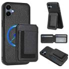 For Samsung Galaxy A05 CX01 Detachable Magsafe Magnetic Card Bag Phone Case(Black) - 1