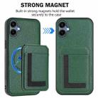 For Samsung Galaxy A06 4G CX01 Detachable Magsafe Magnetic Card Bag Phone Case(Peacock Green) - 2