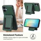 For Samsung Galaxy A06 4G CX01 Detachable Magsafe Magnetic Card Bag Phone Case(Peacock Green) - 3