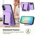 For Samsung Galaxy A06 4G CX01 Detachable Magsafe Magnetic Card Bag Phone Case(Light Purple) - 3