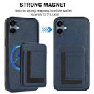 For Samsung Galaxy A06 4G CX01 Detachable Magsafe Magnetic Card Bag Phone Case(Dark Blue) - 2