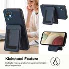 For Samsung Galaxy A12 5G / 4G CX01 Detachable Magsafe Magnetic Card Bag Phone Case(Dark Blue) - 3