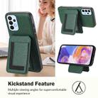 For Samsung Galaxy A13 4G CX01 Detachable Magsafe Magnetic Card Bag Phone Case(Peacock Green) - 3