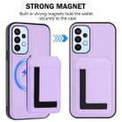 For Samsung Galaxy A13 4G CX01 Detachable Magsafe Magnetic Card Bag Phone Case(Light Purple) - 2