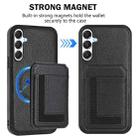 For Samsung Galaxy A25 5G CX01 Detachable Magsafe Magnetic Card Bag Phone Case(Black) - 2