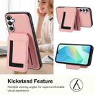 For Samsung Galaxy A55 5G CX01 Detachable Magsafe Magnetic Card Bag Phone Case(Pink) - 3