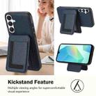 For Samsung Galaxy A35 5G CX01 Detachable Magsafe Magnetic Card Bag Phone Case(Dark Blue) - 3